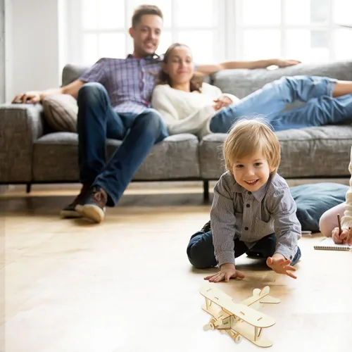 Vista 9 de Ipetboom 1 pieza de avión de madera, modelos de aviones de madera, rompecabezas creativos de manualidades, modelos de aviones, kit de manualidades