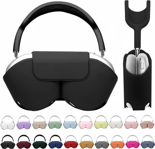 Vista 19 de Maxjoy para Apple Airpods Max Funda inteligente de cubierta, Accesorios de cubierta protectora de cuero PU suave para Airpod Max con modo de sueño