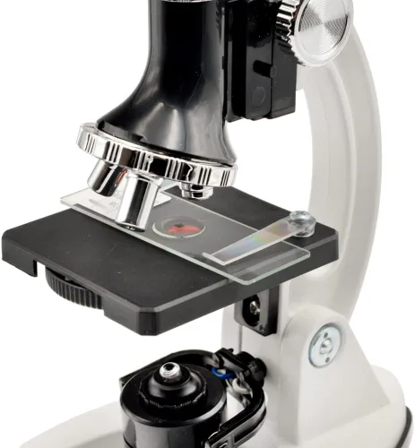 Vista 4 de Microscopio 300X-1200X para niños principiantes microscopios monoculares compuestos de laboratorio con lentes de vidrio óptico e iluminación LED