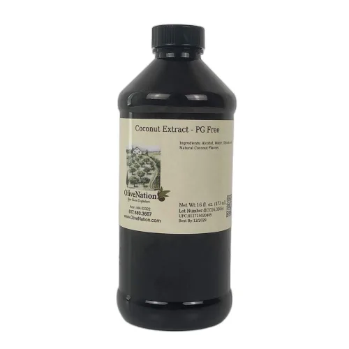 Vista 3 de OliveNation Extracto de coco premium, 128 onzas, sin gluten, sin azúcar, también horneado y a prueba de congelación. Perfecto para batidos, lattes