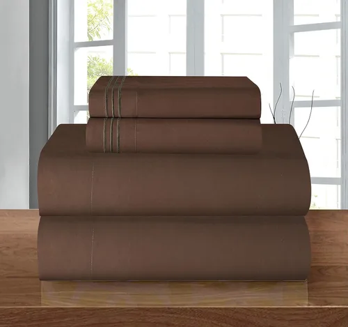 Vista 117 de Elegant Comfort - Juego de sábanas de microfibra de 1500 hilos de calidad hotelera prémium de 4 piezas - Resistente a arrugas, sábana bajera