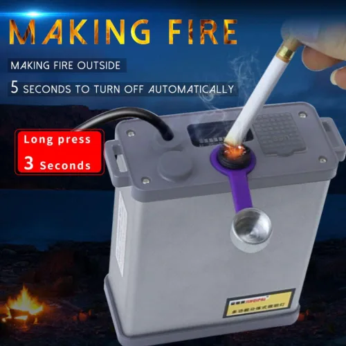 Vista 5 de Linterna frontal LED de caza, súper brillante, 16 núcleos, 12 V, recargable, con batería lateral, perfecta para caza, exploración, campamento