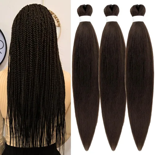 Vista 92 de Extensiones de Cabello para Trenzar Leticia Cabello Sintético Preestirado Yaki Cabello Ez para Trenzar