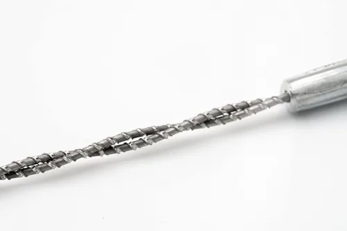 Vista 4 de Spyral Sierra de cuerda de árbol de doble hoja con diente de 360 grados, herramienta de mano de corte de ramas de árbol alto, 48 pulgadas de largo