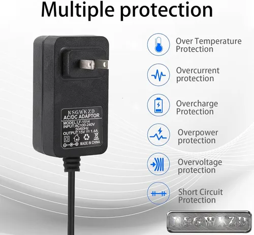 Vista 6 de Reemplazo del cable de alimentación de 21 W para el nuevo Echo Show 5 (3ª generación, versión 2023), cargador adaptador de corriente Echo Show