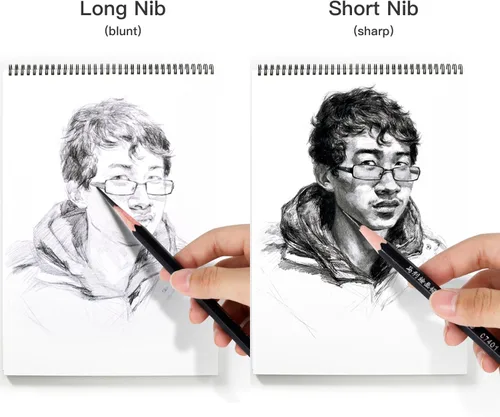 Vista 3 de AFMAT Sacapuntas de punta larga recargable para artista, opciones de 3 puntos, parada automática, punta súper larga de 0.315-0.984 in, sacapuntas