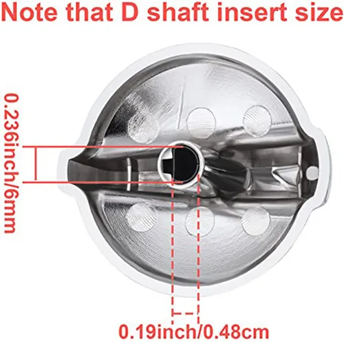 Vista 3 de Gejoy WB03T10325 Knobs Burner Control Knobs Compatible with General Electric GE Range Cooktop 2691864 PS3510510(6 Packs)