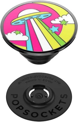 Vista 4 de PopSockets - Agarre para teléfono con soporte expandible, agarre adhesivo, esmalte solar PopGrip - Salsa Esmalte en salsa