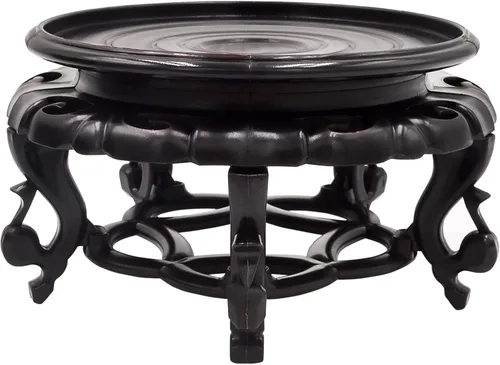Vista 12 de fengshuisale Oriental Furniture - Soporte para pecera, base de jarrón estable para decoración del hogar (10.2 pulgadas)