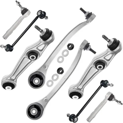 Vista 79 de Detroit Axle - Kit de brazos de control de extremo de 8 piezas para Toyota 2001-2003 Highlander 2002-2003 Camry Lexus ES300, 2 brazos de control