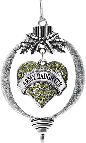 Vista 103 de Inspired Silver Adornos festivos de dije de corazón pave de plata con circonitas cúbicas