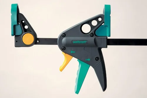 Vista 2 de wolfcraft EHZ 6-150 Abrazadera de una mano PRO 3456000 Potentes abrazaderas para sujetar piezas de trabajo profesionalmente con una sola mano
