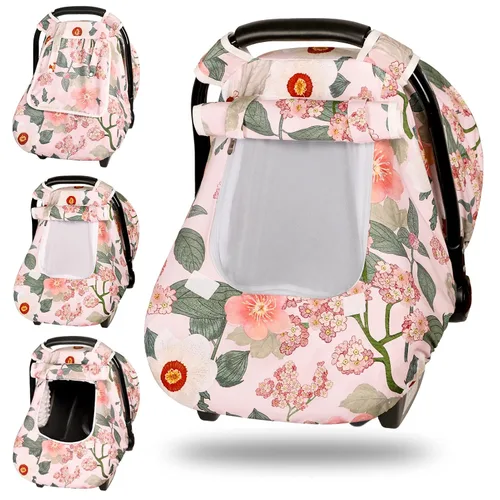 Vista 11 de TANOFAR Funda de asiento de automóvil para bebé, funda de asiento de automóvil de invierno para recién nacido, funda de asiento de automóvil