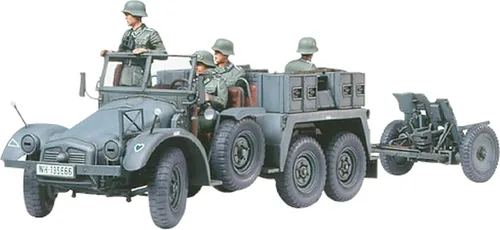 Tamiya Modelos Krupp Protze Camión de remolque con kit de modelo Pak de 1.457 in