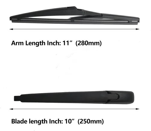 Vista 2 de Kits de Limpiaparabrisas Trasero para Kia Soul 2010 2011 2012 2013 2014 2015 2016 2017 2018 2019 Brazo Limpiaparabrisas Trasero y Equipos