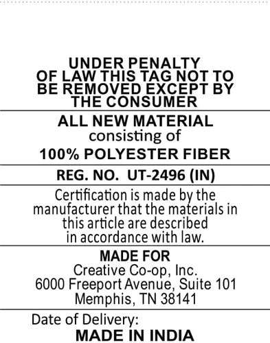 Vista 6 de Creative Co-Op Almohada de algodón con patrón lumbar Ikat y borlas, 16 pulgadas de largo x 24 pulgadas de ancho x 2 pulgadas de alto, amarillo