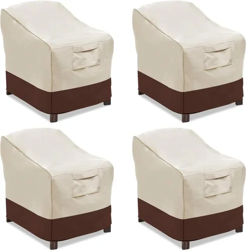 Vista 10 de Vailge Fundas para sillas de patio, fundas para asiento profundo de salón, resistentes e impermeables, fundas para muebles de patio al aire libre