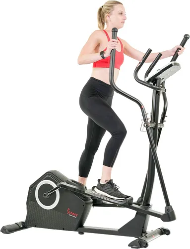 Vista 10 de Sunny Health & Fitness Upright Elliptical Machine, Full Body Cardio Exercise with Adjustable Resistance, Arm and Leg Workout Machine, SunnyFit App