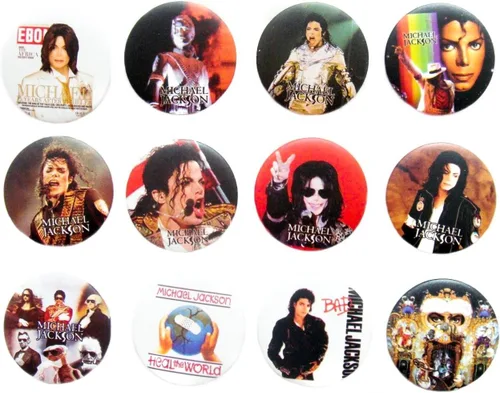 The Bigger Vivider 1.75" Lote 12 Impresionante Pin Botón Insignia MICHAEL JACKSON MJ fan 2