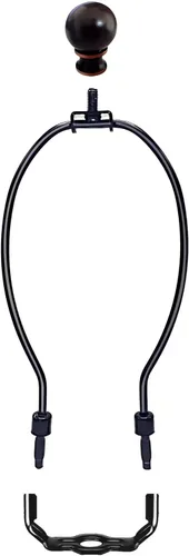 Vista 2 de ECUDIS Lámpara de arpa de 8 pulgadas con base de sillín de luz y tornillo de remate para lámpara de mesa y pie (1 unidad)