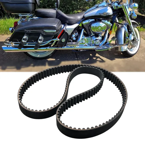 Vista 15 de Correa de transmisión trasera 128T 1-1/8" Compatible con Harley Davidson Sportster 883 1200 XL Buell 1991-2003 Reemplaza 40022-91 1204-0042