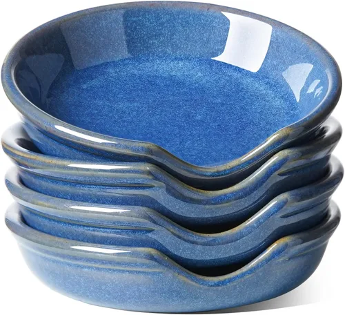 LE TAUCI Soporte de cuchara de cerámica para cocina, soporte de cuchara de 4.8 pulgadas para estufa, soporte de cuchara de café, cuna para cucharas,