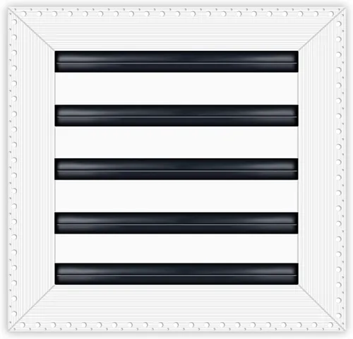Vista 16 de BUILDMART - Cubierta de ventilación de CA moderna de 10x10 - Ventilación de aire decorativa de aluminio blanco - Difusor de ranura lineal estándar