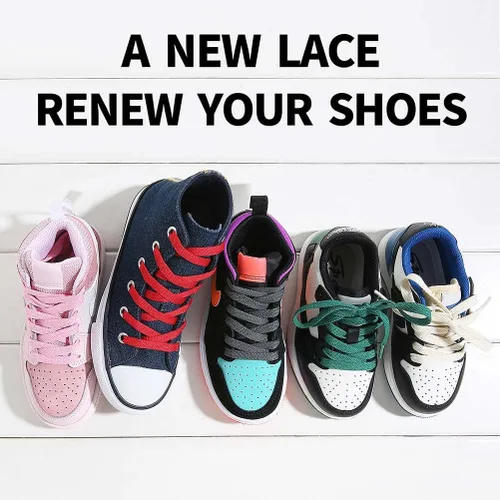 Vista 5 de VSUDO Cordones planos para tenis, cordones para tenis, cordones atléticos