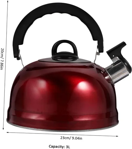 Vista 5 de Espresso Machine Espresso Machine Whistling Teapot Stovetop Tea Kettle Stainless Steel Portable Coffee Pot Small Water Boiling Pots with Handle for