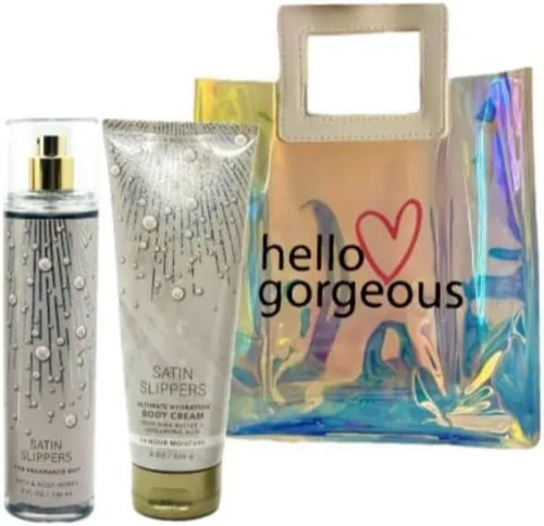 Vista 12 de White Barn - Bath and Body Works - Set de regalo de 2 piezas - con bolsa de regalo Hello Gorgeous (Mañana de Navidad brillante)