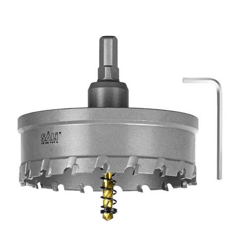 Vista 30 de SALI 1-1/16" (27mm) Kit de sierra perforadora TCT con punta de carburo de tungsteno Broca de sierra perforadora con punta de carburo con broca