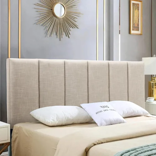 Vista 12 de HAOBO Home Cabeceros tapizados plegables Queen/Full de lino con ajustes de altura
