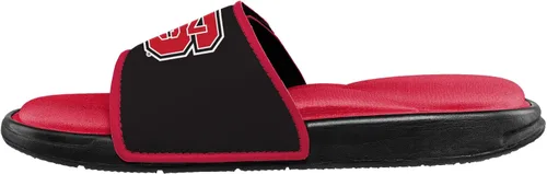 Vista 247 de FOCO Sandalias deportivas de espuma para ducha con logotipo de equipo universitario de la NCAA para hombre