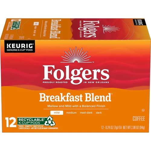 Vista 23 de Folgers Black Silk Coffee, tostado oscuro, cápsulas Keurig K-Cup, caja de 10 unidades (paquete de 6)