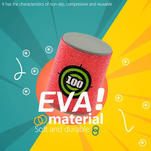 Vista 4 de TORMEN Latas de espuma suave Target Target Soft Bullet Targets Dart Foam Toy Gun Shoot Kid Toy Game Gift