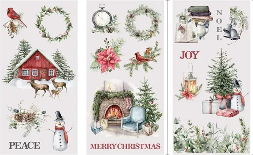 Vista 13 de Transferencias para frotar para manualidades y muebles 3 hojas de diseño 15 cm x 30 cm Transferencias para decoración del hogar Decalcomanías