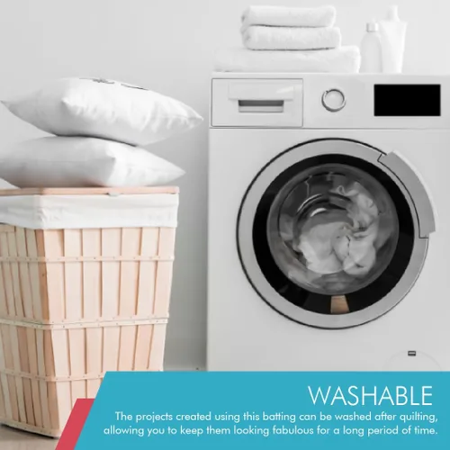 Vista 6 de Fairfield Poly-Fil Guata Extra-Loft para Edredones, Guata de Poliéster Premium para Acolchado, Ideal para Mantas de Regazo y Proyectos