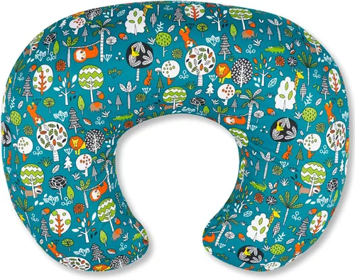 Vista 7 de Almohada ergonómica de lactancia para lactancia materna y biberón, almohada de lactancia para reducir la tensión de espalda y cuello, adecuada