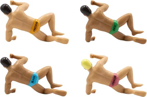 Vista 2 de NPW - Drinking Buddies - Marcador para copas de cóctel y vino, Encantadores de vino