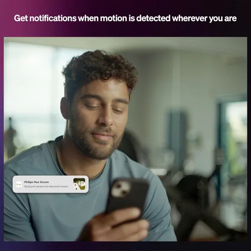 Vista 4 de Philips Hue Sensor de Contacto Inteligente Seguro, Negro - Paquete de 1, Sensor de Puerta Hecho para Puertas y Ventanas Interiores, Alarma de Puerta