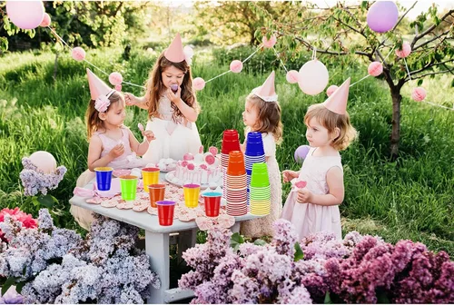 Vista 6 de 500 piezas vasos de chupito de 2 onzas de colores surtidos, vasos de chupito coloridos de plástico neón para beber, degustaciones servidas