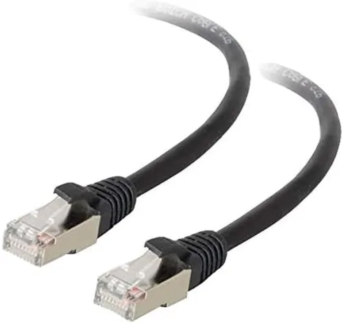 Vista 34 de C2G Legrand - Cable Ethernet Cat5e, cable de conexión Cat5e blindado sin enganches, cable de conexión de red azul, cable de conexión de red Ethernet