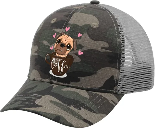 Vista 2 de Caps Pug Dog Baseball Cap, Vintage Caps for Men