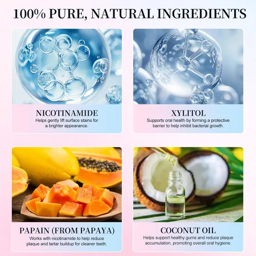Vista 2 de Pasta de dientes blanqueadora de niacinamida, pasta de dientes blanca de nicotinamida, eliminación de manchas profundas de cuidado suave, mejora