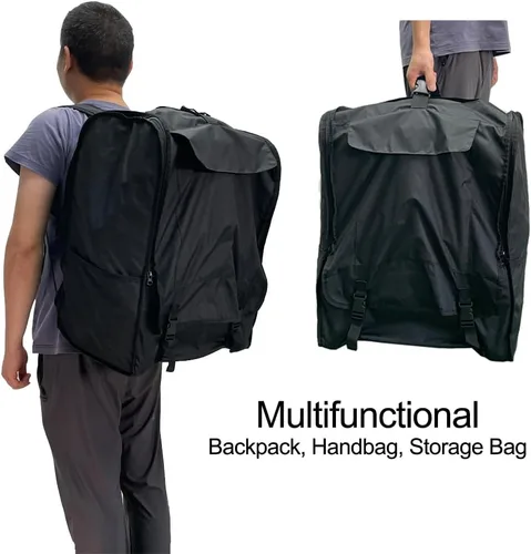 Vista 6 de AICTIMO Bolsa de almacenamiento universal para cochecito, bolsa de transporte, accesorios de viaje para cochecito Cybex Eezy, Peg Perego Selfie