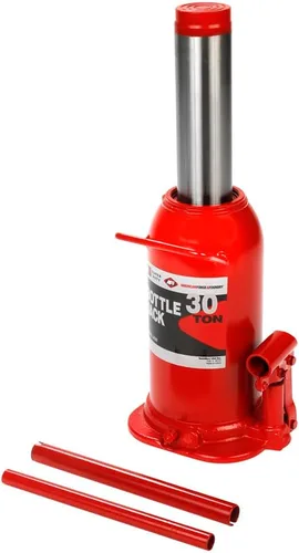 Vista 3 de AFF Super Duty Gato hidráulico de botella de 30 toneladas, manual, cilindro soldado, construcción de acero de alta calidad, base forjada y soldada