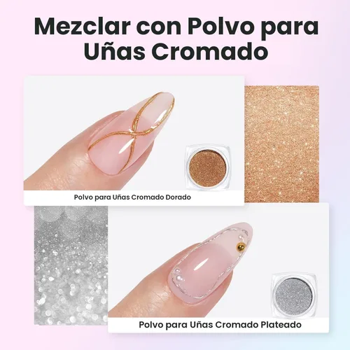 Vista 5 de Beetles - Gel de uñas sólido constructor, gel transparente 3D de 1.06 onzas para esculpir, gel de construcción de gel duro con polvo de uñas