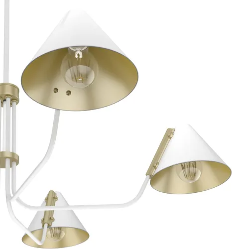 Vista 4 de Hunter Fan Company 19196 Grove Isle - Lámpara de araña, color blanco mate