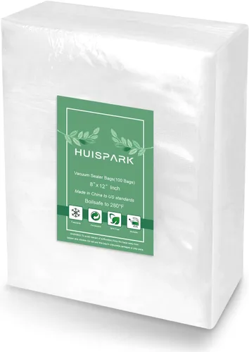 Vista 16 de Bolsas selladoras al vacío, 7 cm*10 cm, 100 piezas, diseño precortado de alta resistencia, grado comercial, bolsa sellable para alimentos apta