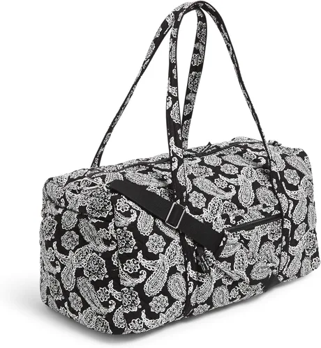 Vista 3 de Vera Bradley Women's Cotton Collegiate Large Travel Duffle Bag (Multiple Teams Available)